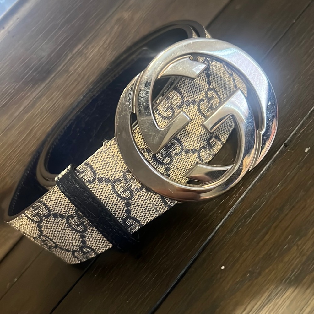 Gucci GG Supreme Belt with G Buckle